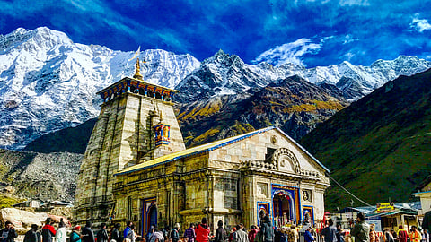 kedarnath yatra halted amid continuous rain and orange alert  