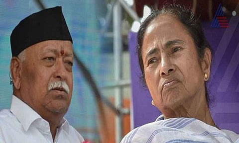 Rss President Mohan Bhagwat on a tour of Bengal