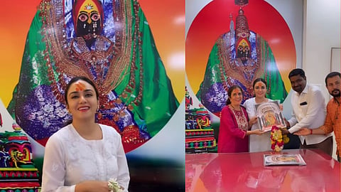amruta khanvilkar in tuljapur 