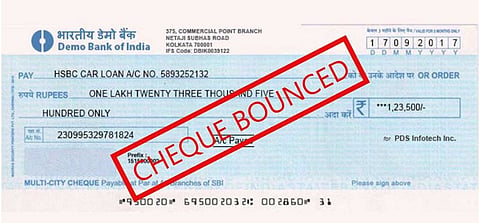 cheque bounced