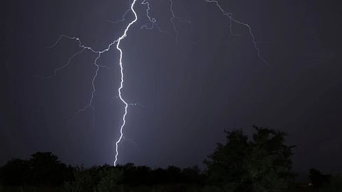 lightning strikes