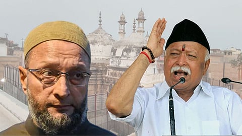 aimim asaduddin owaisi on rss mohan bhagwat statement over gyanvapi mosque row  