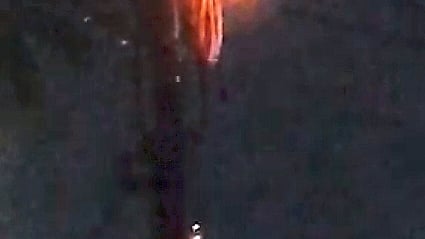 fire of Electric pole 