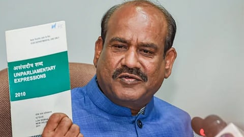 unparliamentary words row no word is banned it is expunged clarifies lok sabha speaker om birla  
