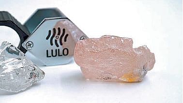 170 carat Lulu Rose pink diamond in Angolan mine Johannesburg