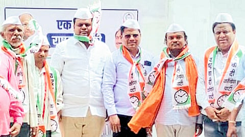 Congress party workers from Dhadgaon taluka leave congress join ncp