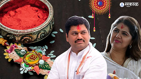  धनंजय मुंडे आणि पंकजा मुंडे.