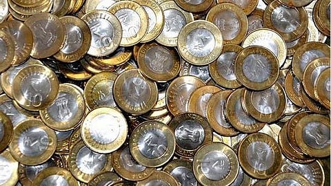 Ten rupees coins for transaction 