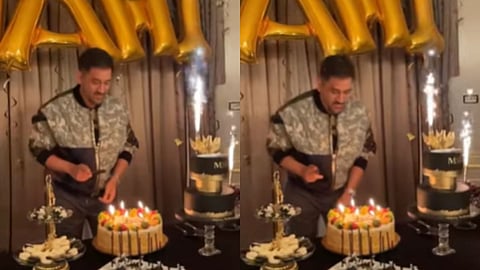 mahendra singh dhoni birthday celebrates with wife sakshi friends england party