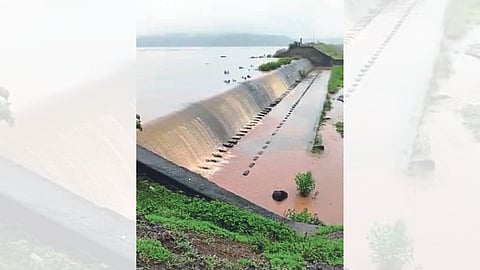 Navapur Overflowing Rangavali Dam  Latest Marathi news