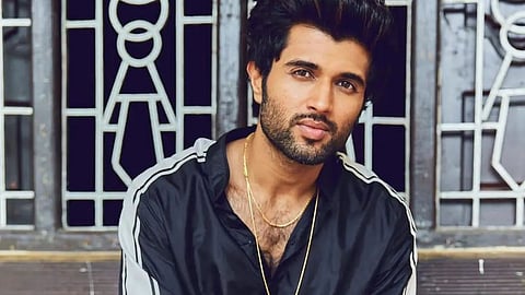 Vijay Deverakonda put his feet during press meet now actor reacted to the controversy