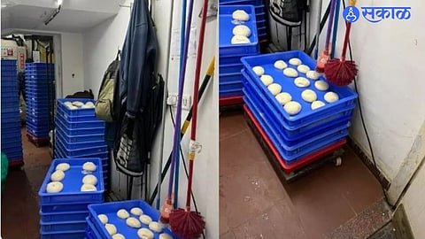 Domino's Carelessness: Toilet brush on pizza dough 