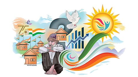 Pratima Joshi writes flag of progress independence 75 
