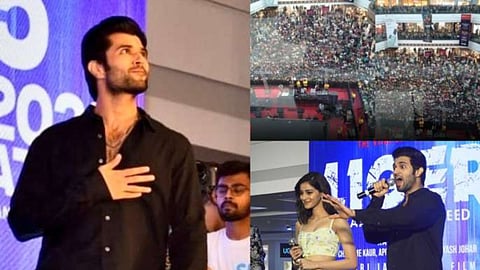 Liger Promotion Event In Navi Mumbai Mall Fans Went Crazy To See Vijay Devarakonda 