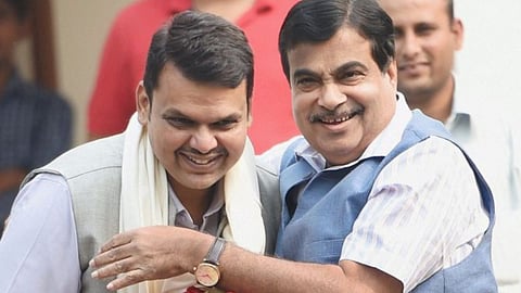 Nitin Gadkari Devendra Fadnavis
