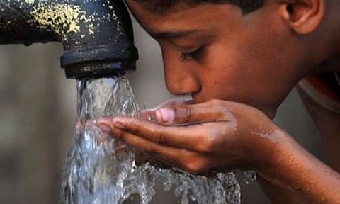 contaminated water