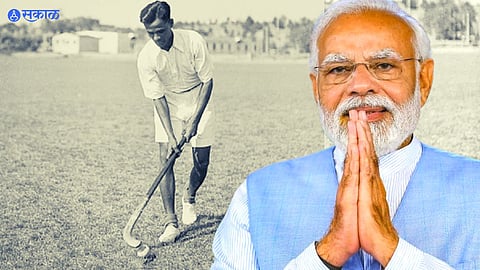 PM Marendra Modi pays tribute to hockey legend   major dhyan chand on national sports day