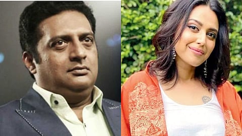 Actor Prakash Raj reacts on being called male version swara bhaskar after his support to shahrukh khan