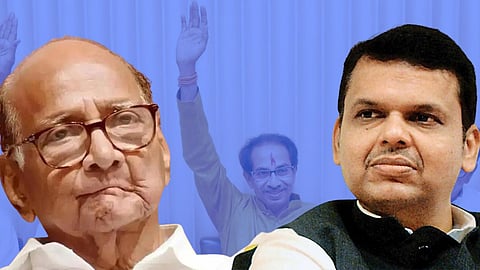 Devendra Fadanvsi & Sharad Pawar 