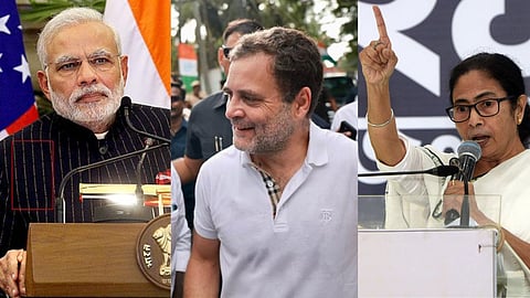 Narendra Modi, Rahul Gandhi, mamata banerjee