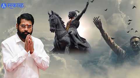 maharashtra politics cm eknath shinde share video teaser for dasara melava at bkc ground  