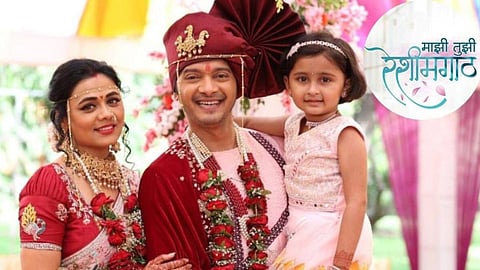 prarthana behere, sankarshan karhade, myra vaikul, shreyas talpade shared post after shoot last scene of majhi tujhi reshimgath serial
