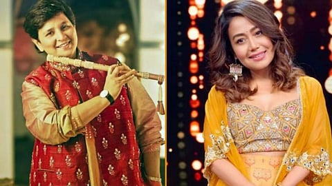 Singer Falguni Pathak seen with  Neha kakkar amid fight,users get confused 