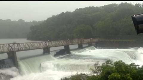 Kolhapur : राधानगरी धरणाचे 3 स्वयंचलित दरवाजे उघडले, नागरिकांना सतर्कतेचा इशारा