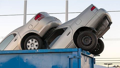 Scrap vehicle