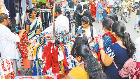 Diwali Festival Shopping Crowd