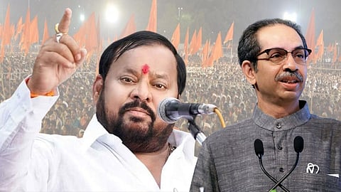 Shahaji Patil and Uddhav Thackeray 