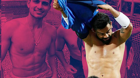 Shubman Gill Showing Six Pack Abs 
