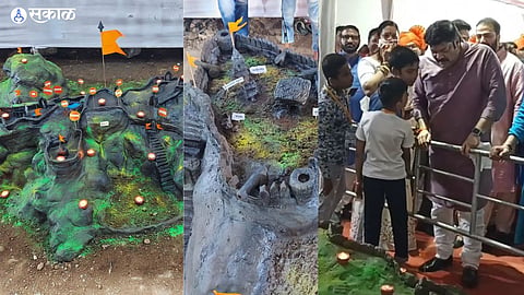 Mumbai School students made diwali forts