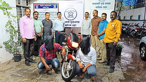 Central Crime Branch team with suspects in the Hanni Trap case