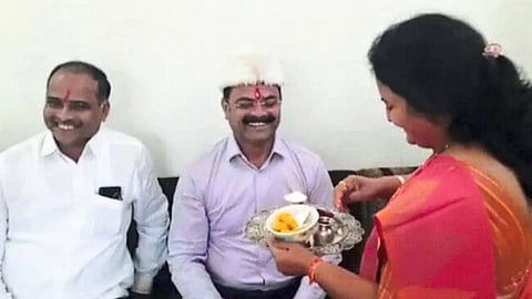 MLA Kishor Patil celebrated Bhaubij Vaishali Suryavanshi
