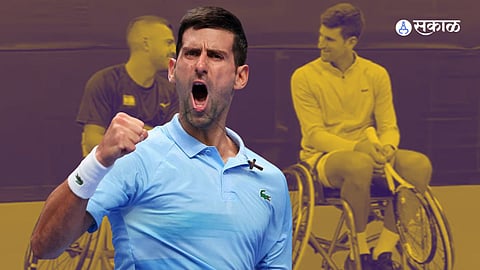 Novak Djokovic Play Tennis On Wheelchair Video Gone Viral 