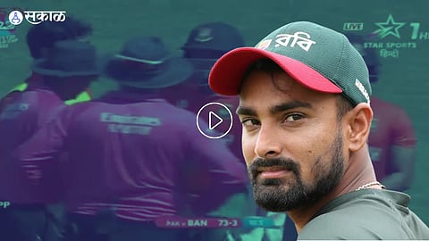 BAN vs PAK T20 World Cup 2022 Litton Das Throw Hit The Umpire Joe Wilson 