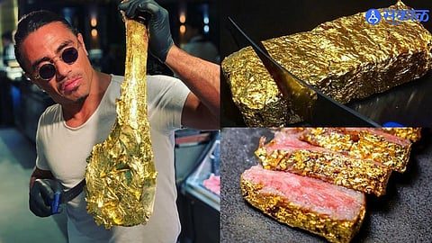Gold Plated Food Dish
