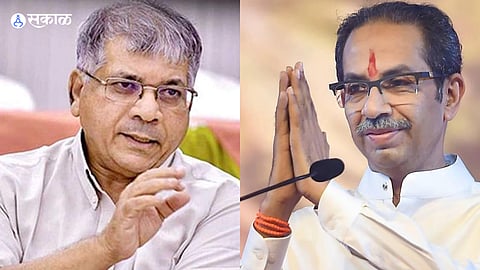 uddhav thackeray faction and vanchit bahujan aghadi prakash ambedkar join hands maharashtra politics 