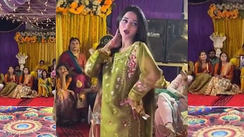 pakistani girl  dance on lata mangeshkar song video goes viral on internet  