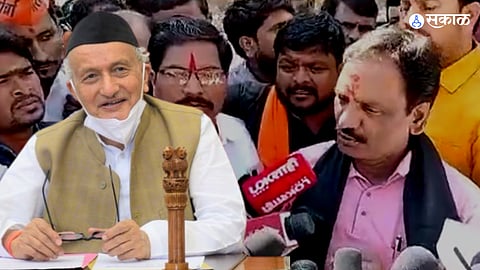 ambadas danve police custody for agitation over  bhagatsingh koshyari controversy statement shivaji maharaj  