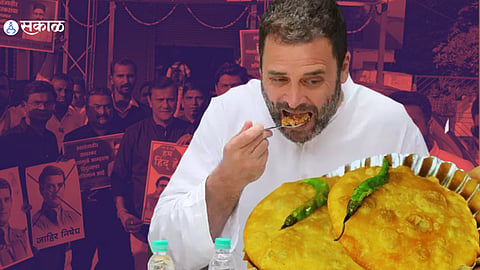 mns worker reach shegaon over rahul gandhi savarkar statement shegaon kachori memes viral  