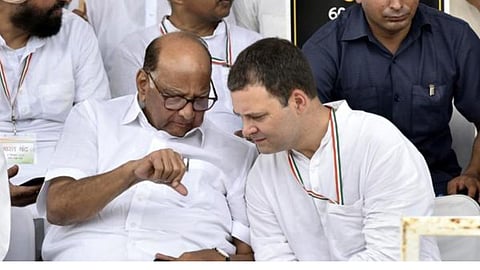 Rahul Gandhi and Sharad Pawar 