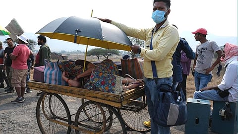 Sai Tamhankar shared photo from the sets of india lockdown movie and her struggle   