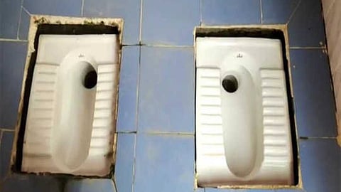 two toilet seats 