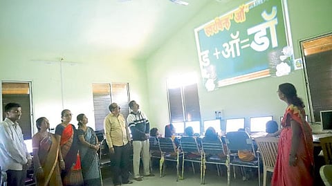 Kodoli school gets digital equipment Gram Panchayat-efforts public participation Students started getting digital lessons