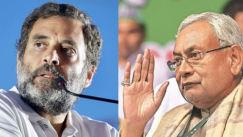 Nitish Kumar and Rahul Gandhi