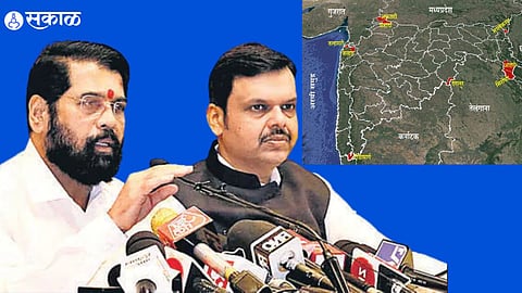 Devendra Fadnavis with Eknath Shinde 