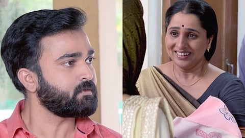 Aai Kuthe Kay Karte abhishek insult her mother arundhati at anagha baby girl welcoming home 