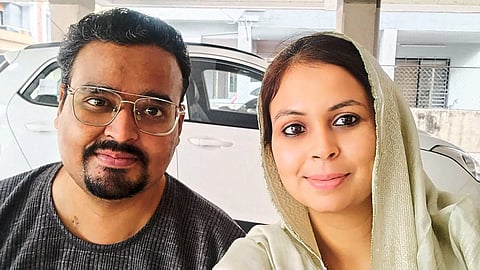 Asif Pathan and his sister 